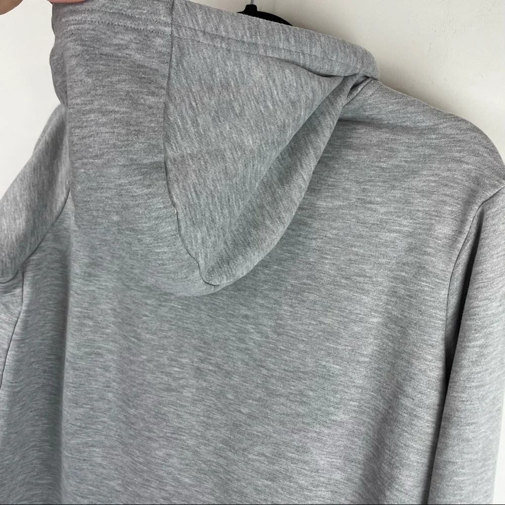Nike Dri Fit Grey Pink Logo Hoodie Sz Medium